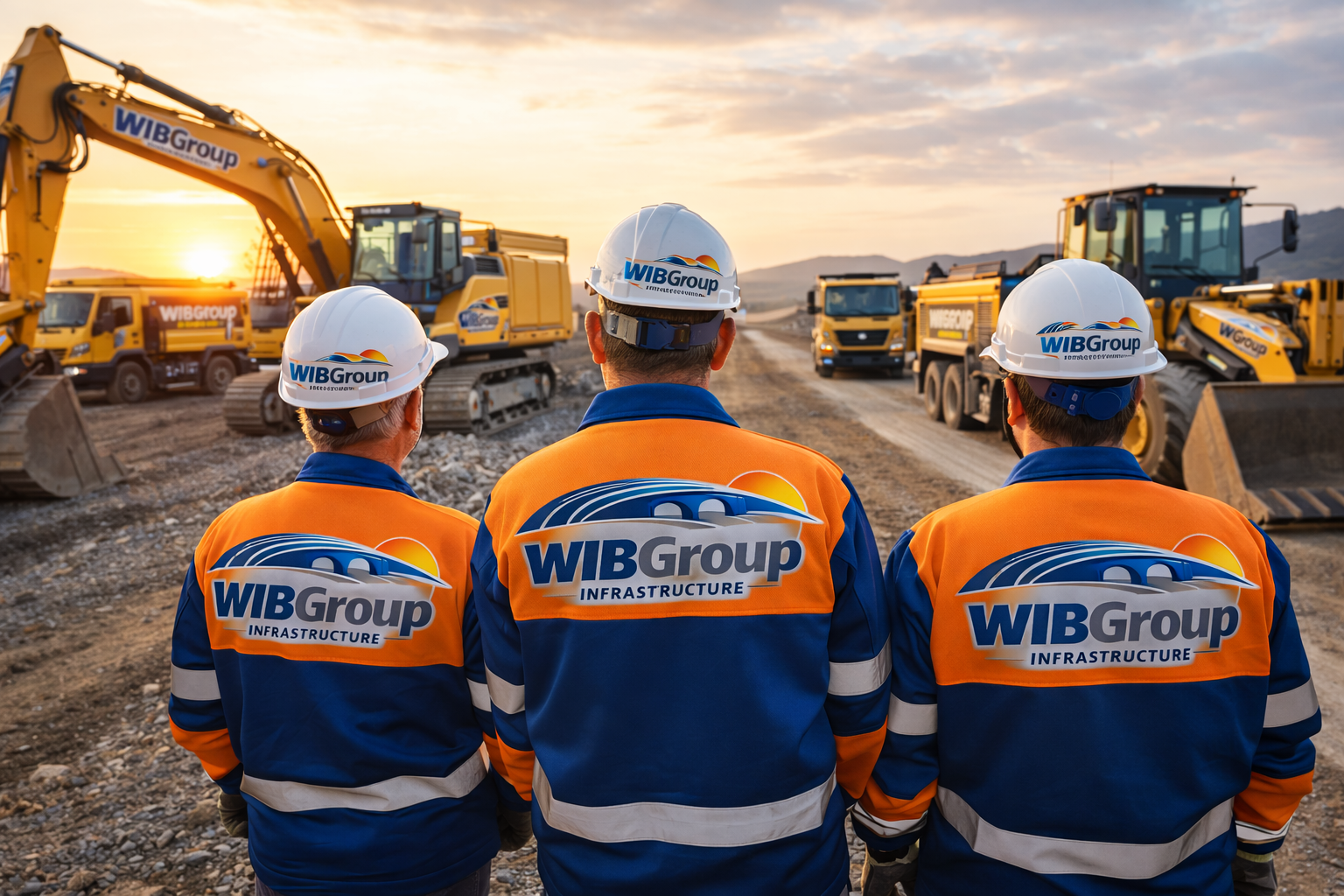 Echipă și utilaje WIB Group Infrastructure